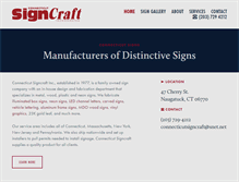 Tablet Screenshot of connecticutsigncraft.com